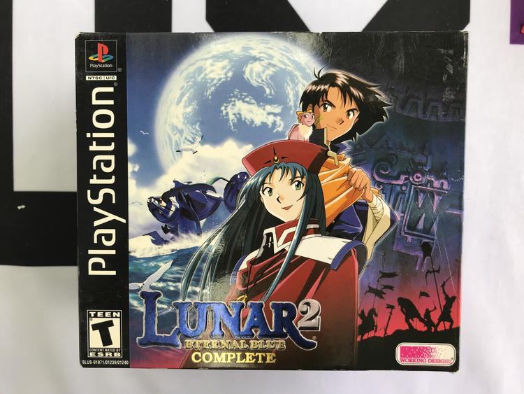 LUNAR 2 ETERNAL BLUE COMPLETE WITH THE OFFICIAL STRATEGY GUIDE (COMPLETE IN BOX)