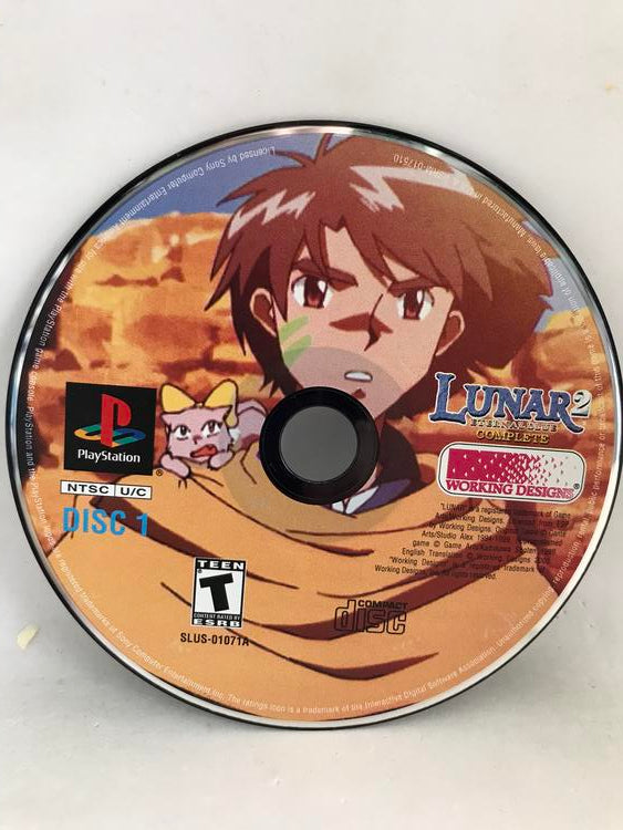 LUNAR 2 ETERNAL BLUE COMPLETE WITH THE OFFICIAL STRATEGY GUIDE (COMPLETE IN BOX)