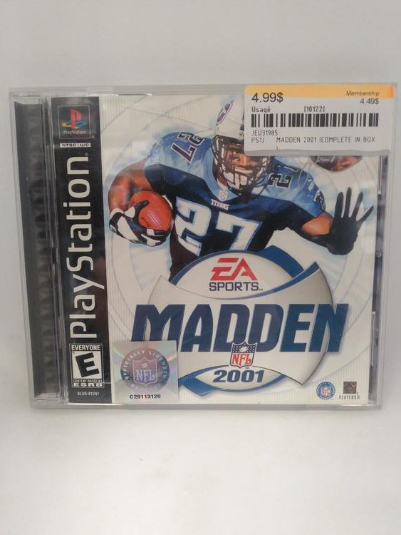 MADDEN 2001 (COMPLETE IN BOX)