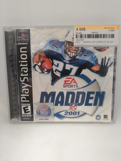 MADDEN 2001 (COMPLETE IN BOX)