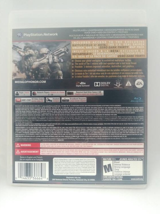 MEDAL OF HONOR WARFIGHTER (WITH BOX)