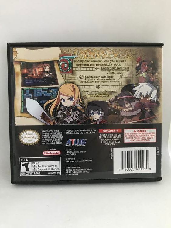 ETRIAN ODYSSEY (COMPLETE IN BOX) (usagé)