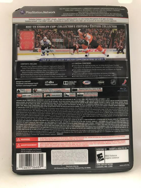 NHL 13 STANLEY CUP COLLECTORS EDITION (WITH BOX)