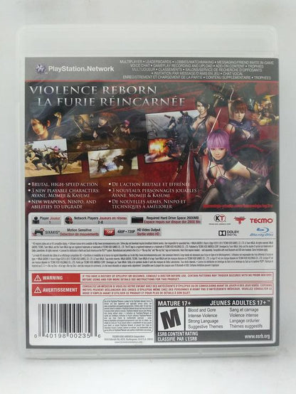 NINJA GAIDEN 3 RAZORS EDGE (COMPLETE IN BOX)