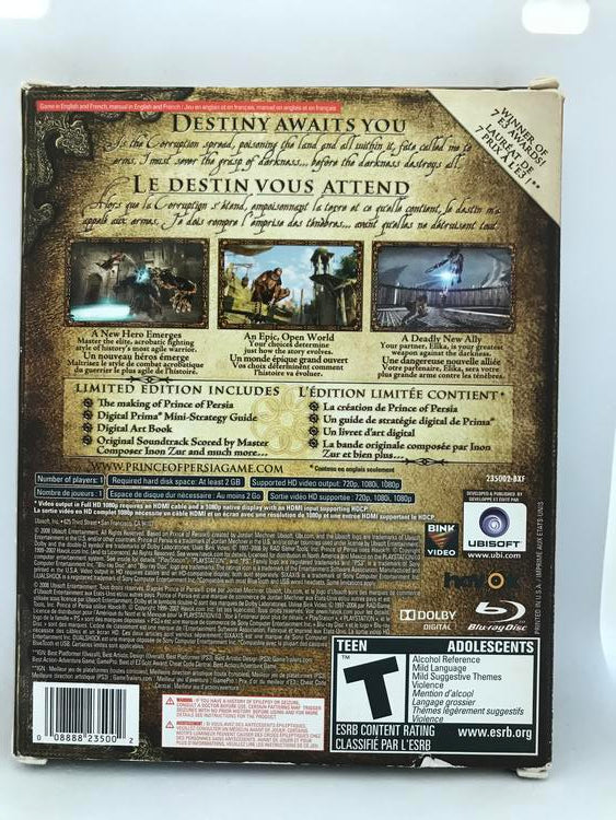PRINCE OF PERSIA LIMITED EDITION (COMPLETE IN BOX) (usagé)