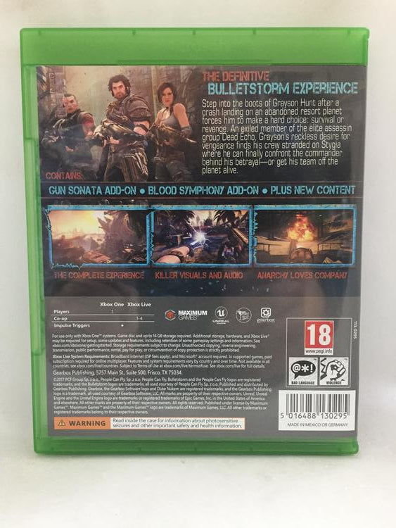BULLETSTORM FULL CLIP EDITION PAL EDITION