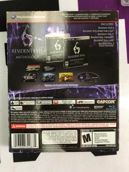 RESIDENT EVIL 6 ANTHOLOGY NO CODE (WITH BOX)