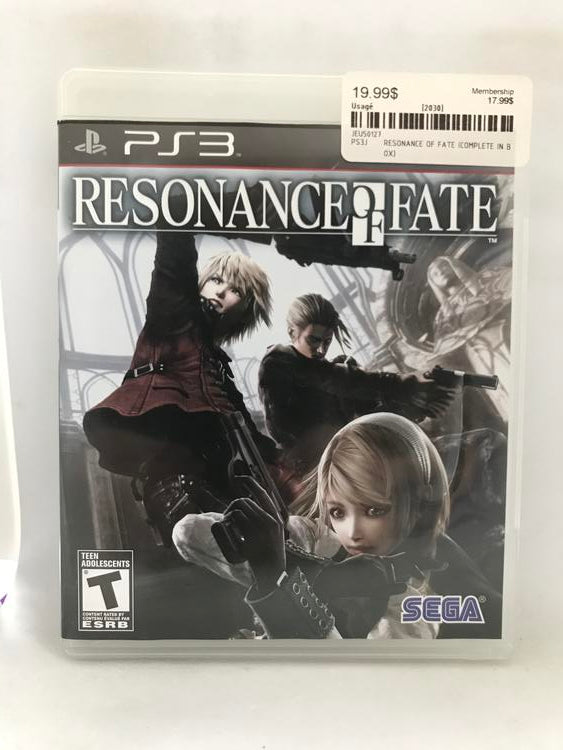 RESONANCE OF FATE (COMPLETE IN BOX)