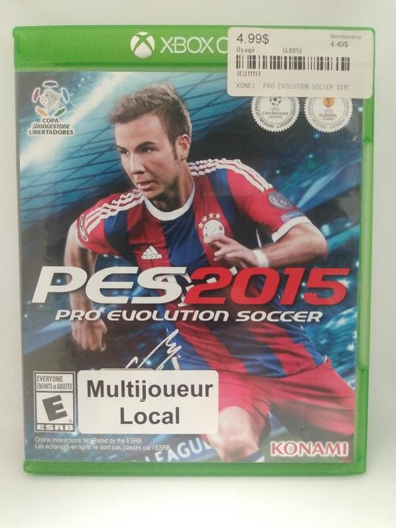PRO EVOLUTION SOCCER 2015 (usagé)