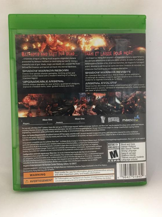 SHADOW WARRIOR (usagé)