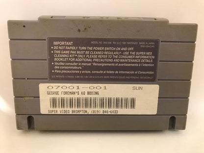 GEORGE FOREMAN'S KO BOXING (usagé)