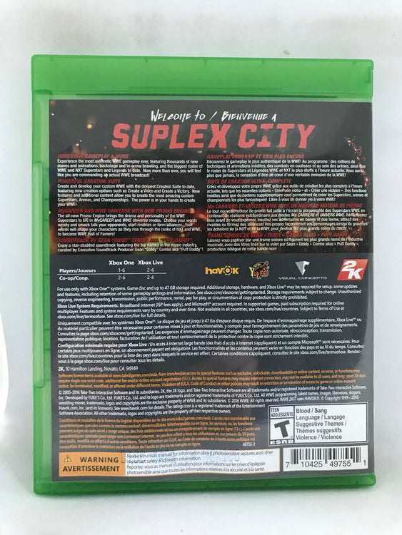 WWE 2K17 (usagé)