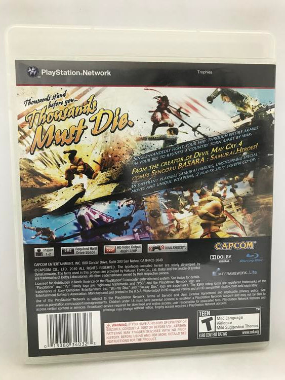 SENGOKU BASARA SAMURAI HEROES (COMPLETE IN BOX) (usagé)