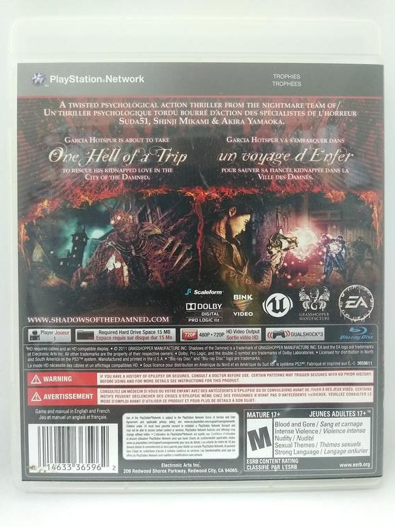 SHADOWS OF THE DAMNED (COMPLETE IN BOX)