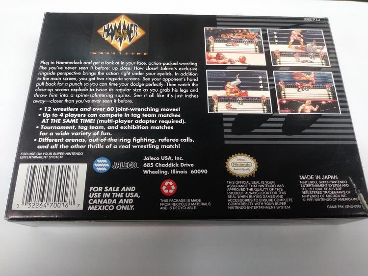 HAMMERLOCK WRESTLING (COMPLETE IN BOX)