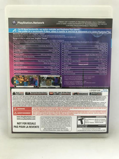 SINGSTAR + DANCE (COMPLETE IN BOX)