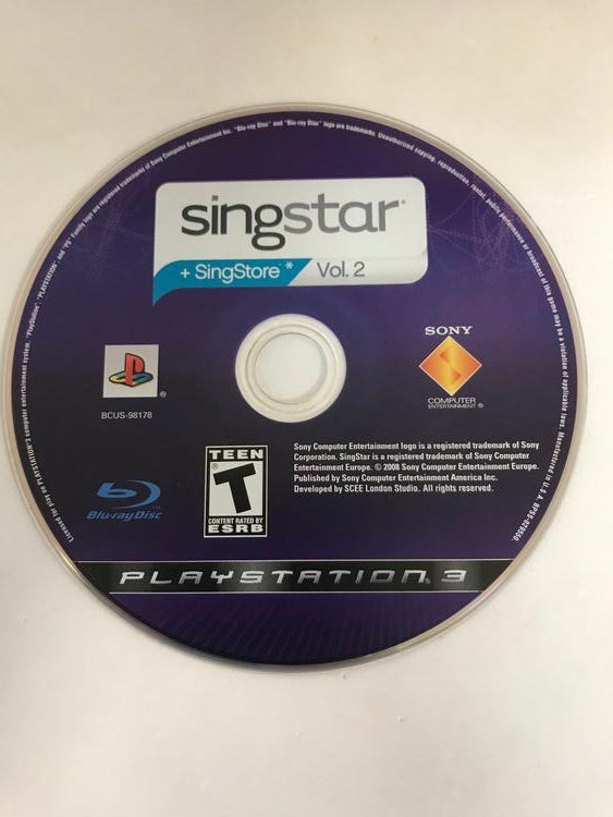 SINGSTAR VOLUME 2 GAME ONLY (COMPLETE IN BOX) (usagé)