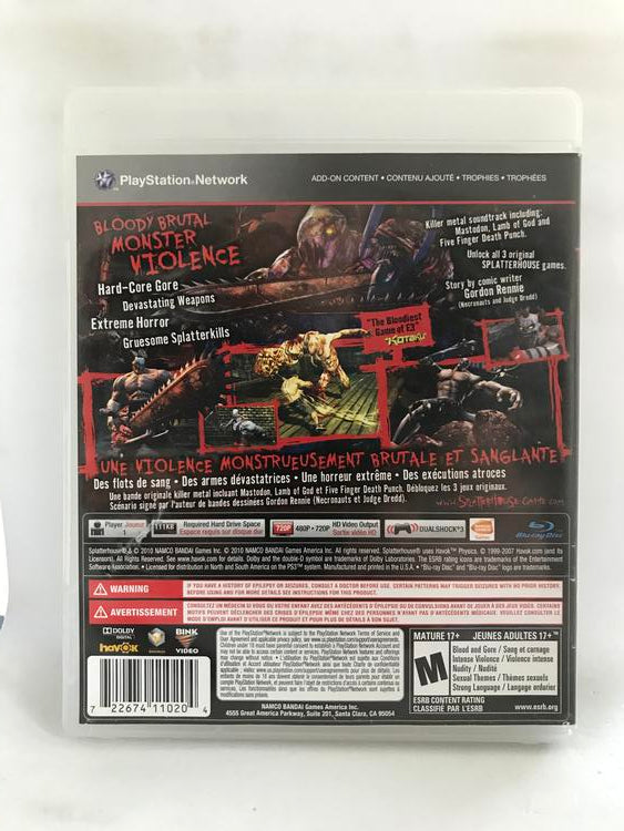 SPLATTERHOUSE (COMPLETE IN BOX) (usagé)