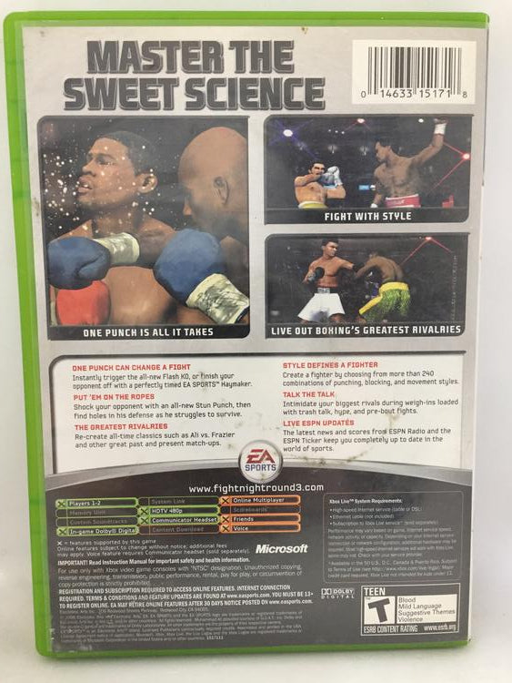 FIGHT NIGHT ROUND 3 (WITH BOX) (usagé)