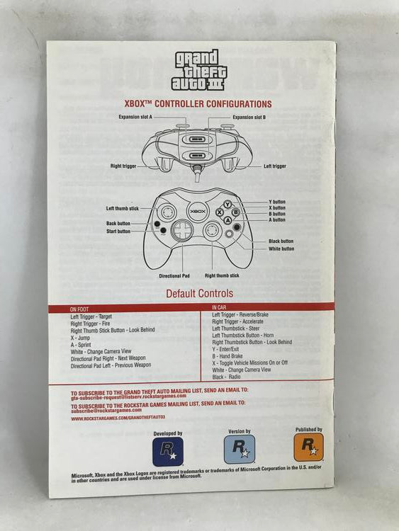 GRAND THEFT AUTO III THE XBOX COLLECTION (COMPLETE IN BOX) (usagé)