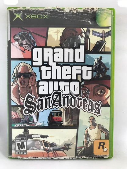GRAND THEFT AUTO SAN ANDREAS (COMPLETE IN BOX) (usagé)