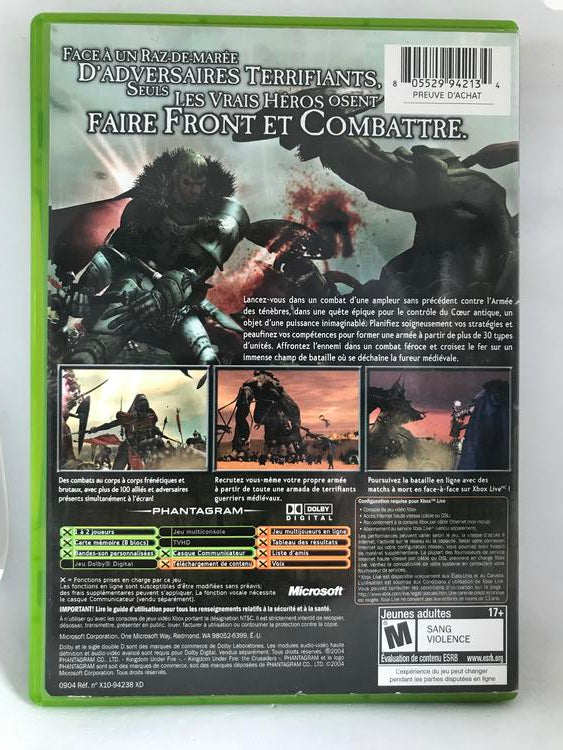 KINGDOM UNDER FIRE THE CRUSADERS (COMPLETE IN BOX)