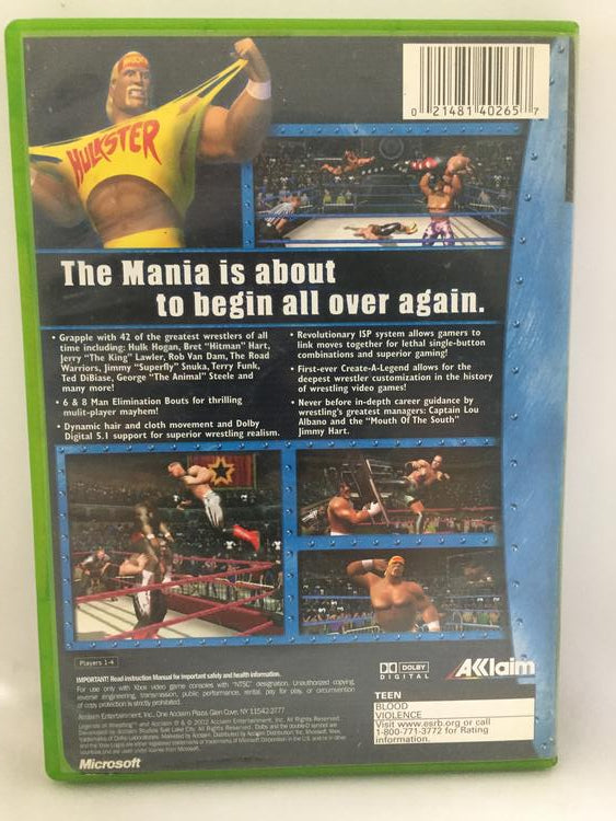 LEGENDS OF WRESTLING (COMPLETE IN BOX)