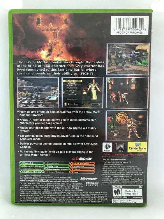 MORTAL KOMBAT ARMAGEDDON (COMPLETE IN BOX)