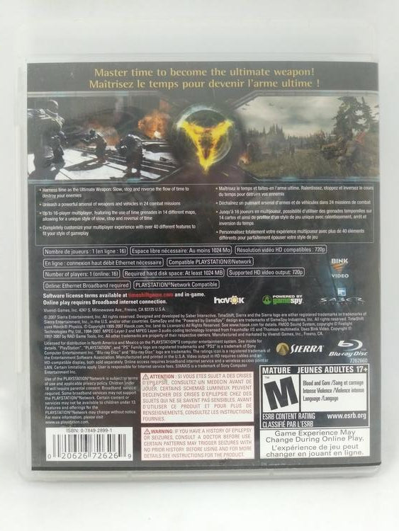 TIMESHIFT (COMPLETE IN BOX) (usagé)