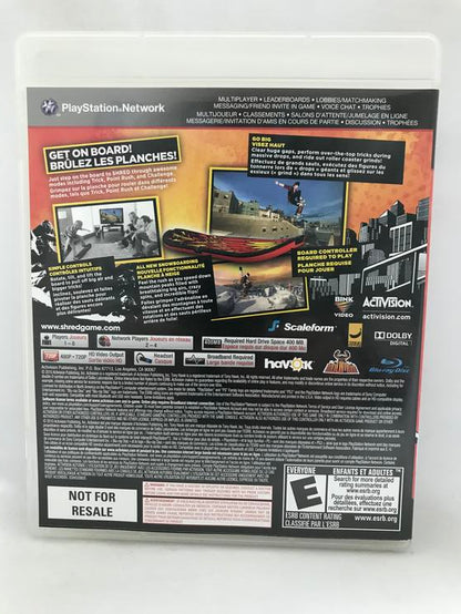 TONY HAWK SHRED GAME ONLY (COMPLETE IN BOX)