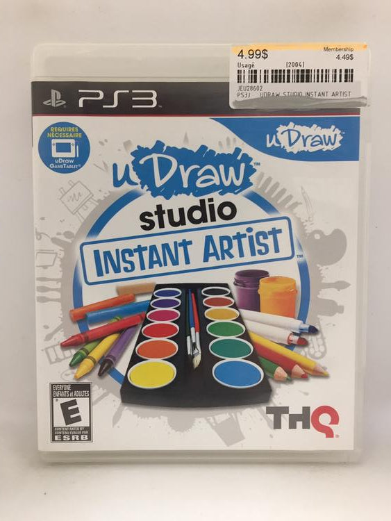 UDRAW STUDIO INSTANT ARTIST (COMPLETE IN BOX)