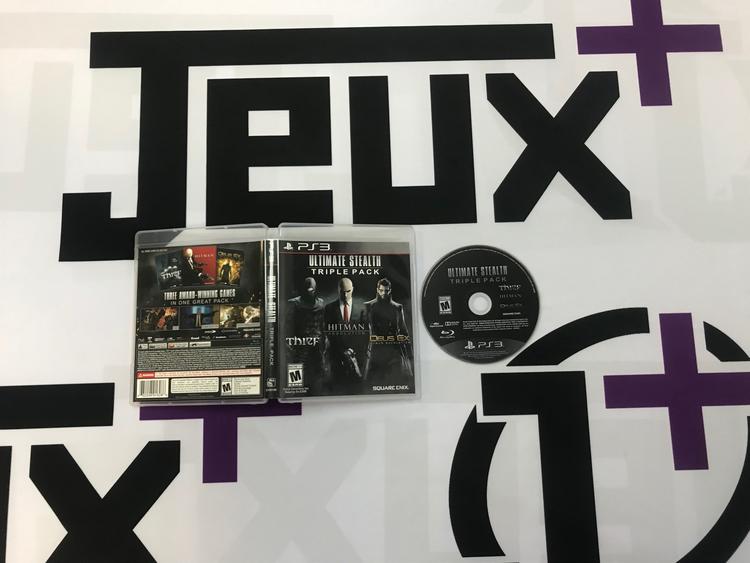 ULTIMATE STEALTH TRIPLE PACK HITMAN ABSOLUTION DEUS EX HUMAN REVOLUTION THIEF (WITH BOX)