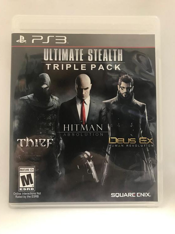 ULTIMATE STEALTH TRIPLE PACK HITMAN ABSOLUTION DEUS EX HUMAN REVOLUTION THIEF (WITH BOX)