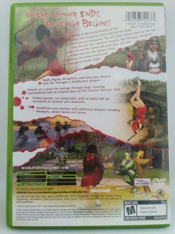 RED NINJA END OF HONOR (COMPLETE IN BOX)