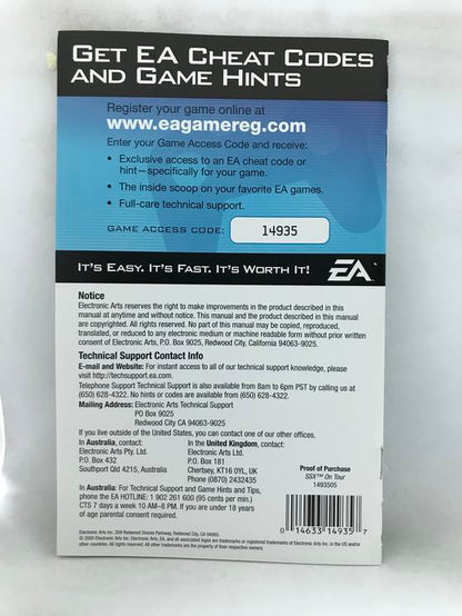 SSX ON TOUR (COMPLETE IN BOX)