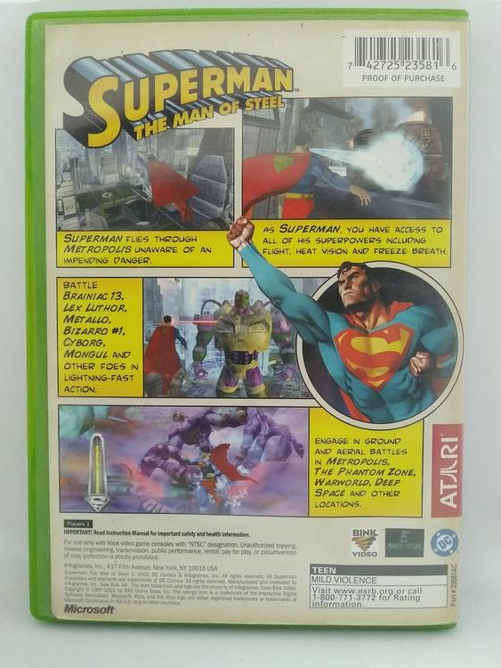 SUPERMAN MAN OF STEEL (COMPLETE IN BOX)