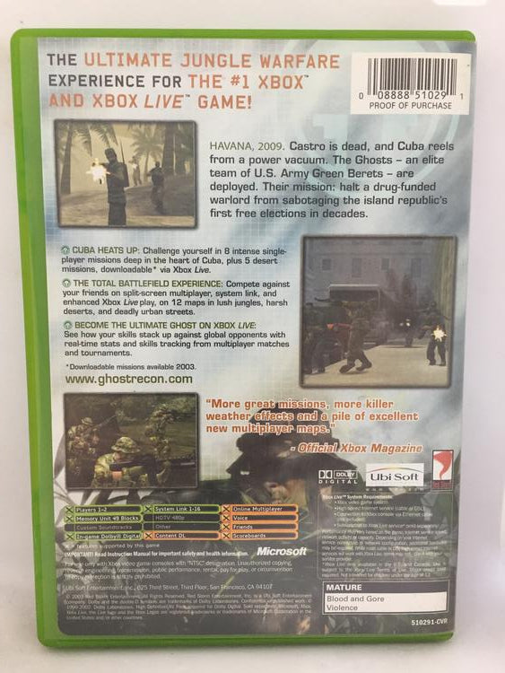 TOM CLANCY'S GHOST RECON ISLAND THUNDER (COMPLETE IN BOX)