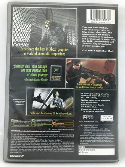 TOM CLANCY'S SPLINTER CELL (WITH BOX)