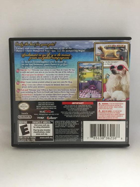 PAWS AND CLAWS PAMPERED PETS (COMPLETE IN BOX) (usagé)