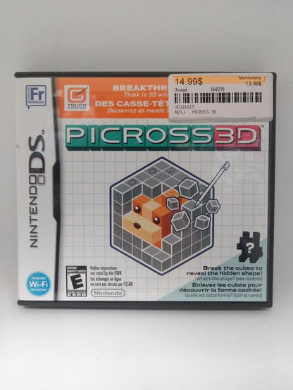 PICROSS 3D (COMPLETE IN BOX) (usagé)