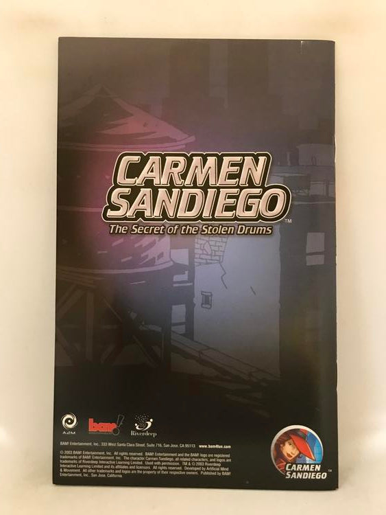 CARMEN SANDIEGO THE SECRET OF THE STOLEN DRUMS (COMPLETE IN BOX)