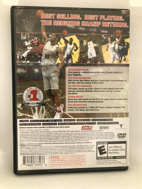 COLLEGE HOOPS 2K8 (COMPLETE IN BOX) (used)
