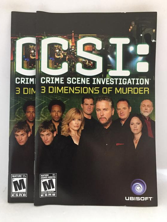 CSI 3 DIMENSIONS OF MURDER (COMPLETE IN BOX) (usagé)