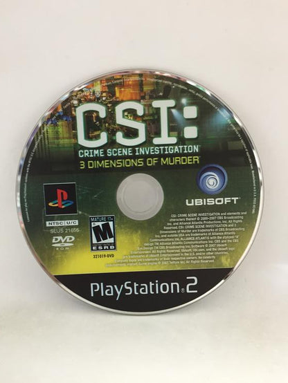 CSI 3 DIMENSIONS OF MURDER (COMPLETE IN BOX) (usagé)