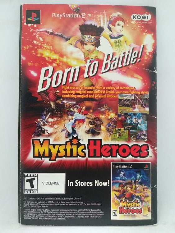 DYNASTY WARRIORS 3 XTREME LEGENDS (COMPLETE IN BOX) (used)