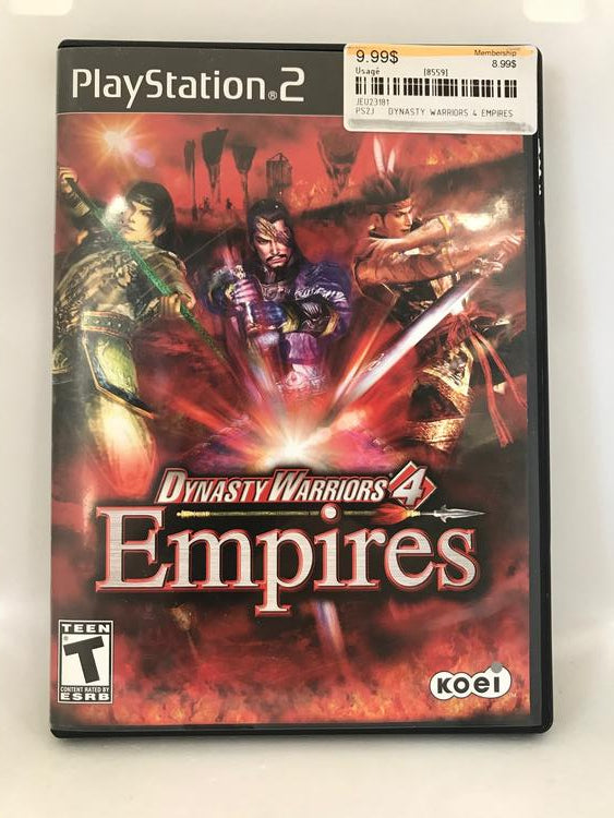 DYNASTY WARRIORS 4 EMPIRES (COMPLETE IN BOX) (used)