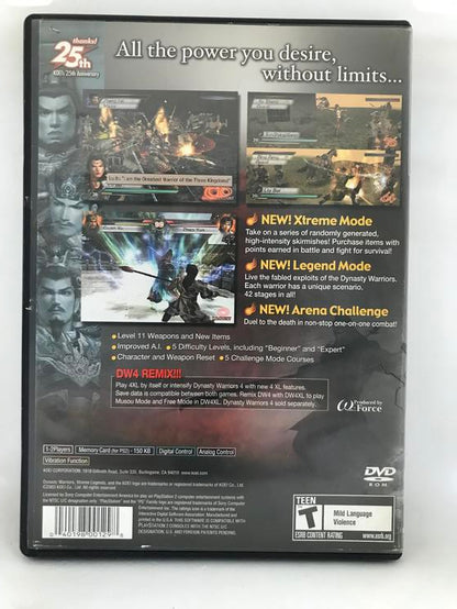 DYNASTY WARRIORS 4 XTREME LEGENDS (WITH BOX) (used)