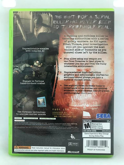 CONDEMNED CRIMINAL ORIGINS (COMPLETE IN BOX) (usagé)