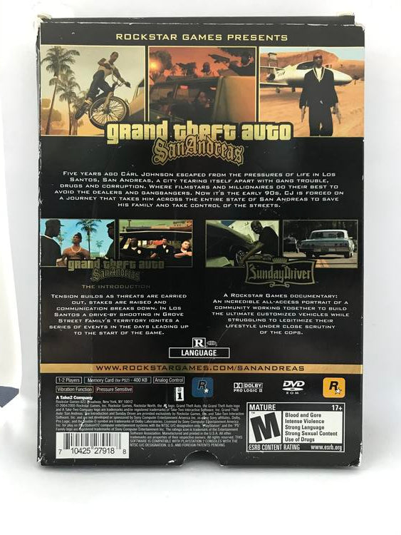 GRAND THEFT AUTO SAN ANDREAS SPECIAL EDITION (COMPLETE IN BOX) (usagé)