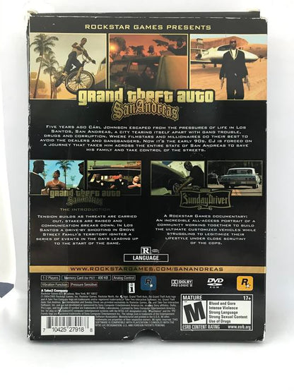 GRAND THEFT AUTO SAN ANDREAS SPECIAL EDITION (COMPLETE IN BOX) (usagé)